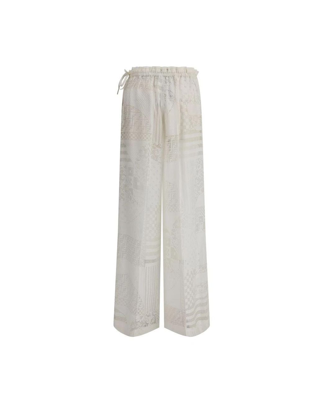 Fendi Gray Patchwork Devo Pants
