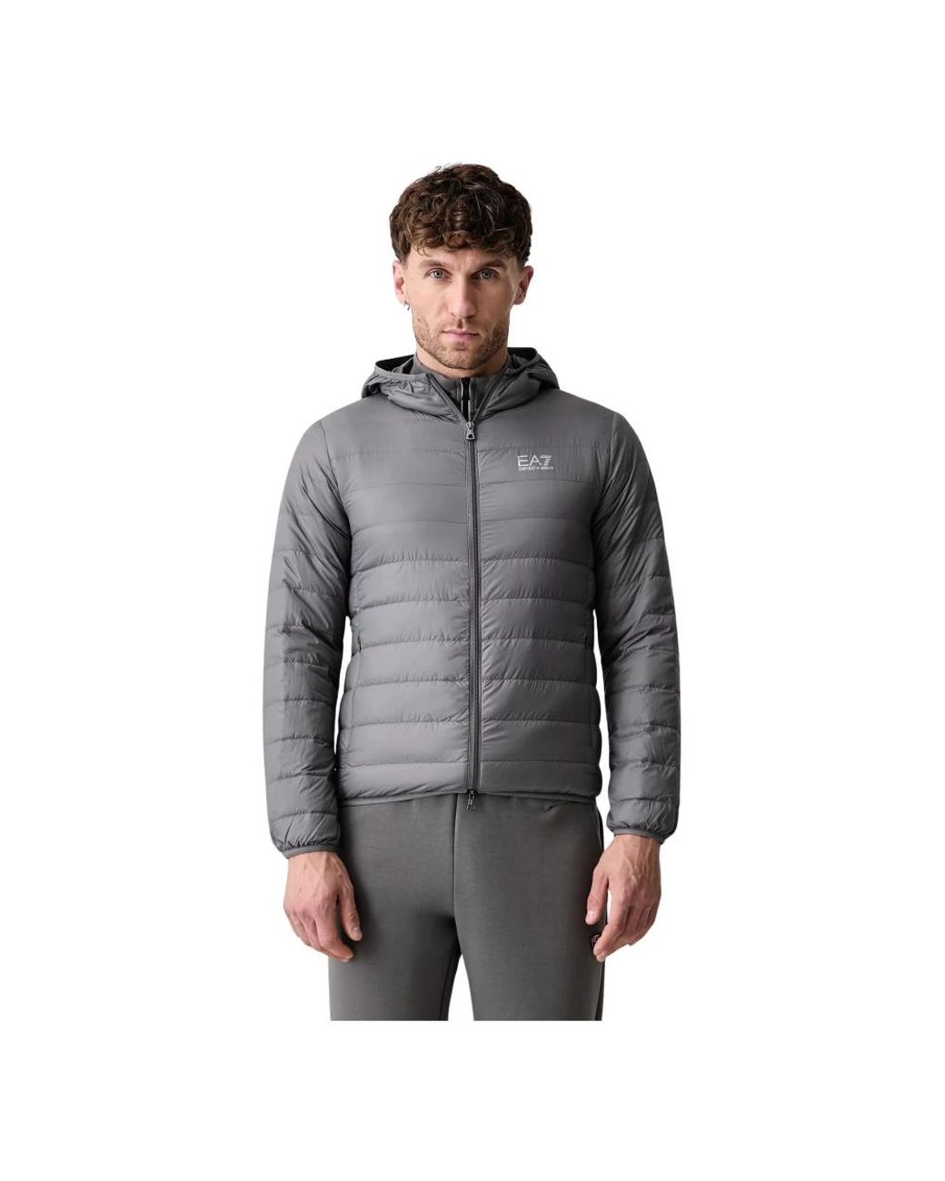 Down Jackets EA7 pour homme en coloris Gray