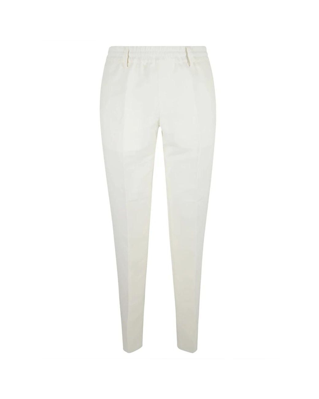 Burberry White Slim-Fit Trousers