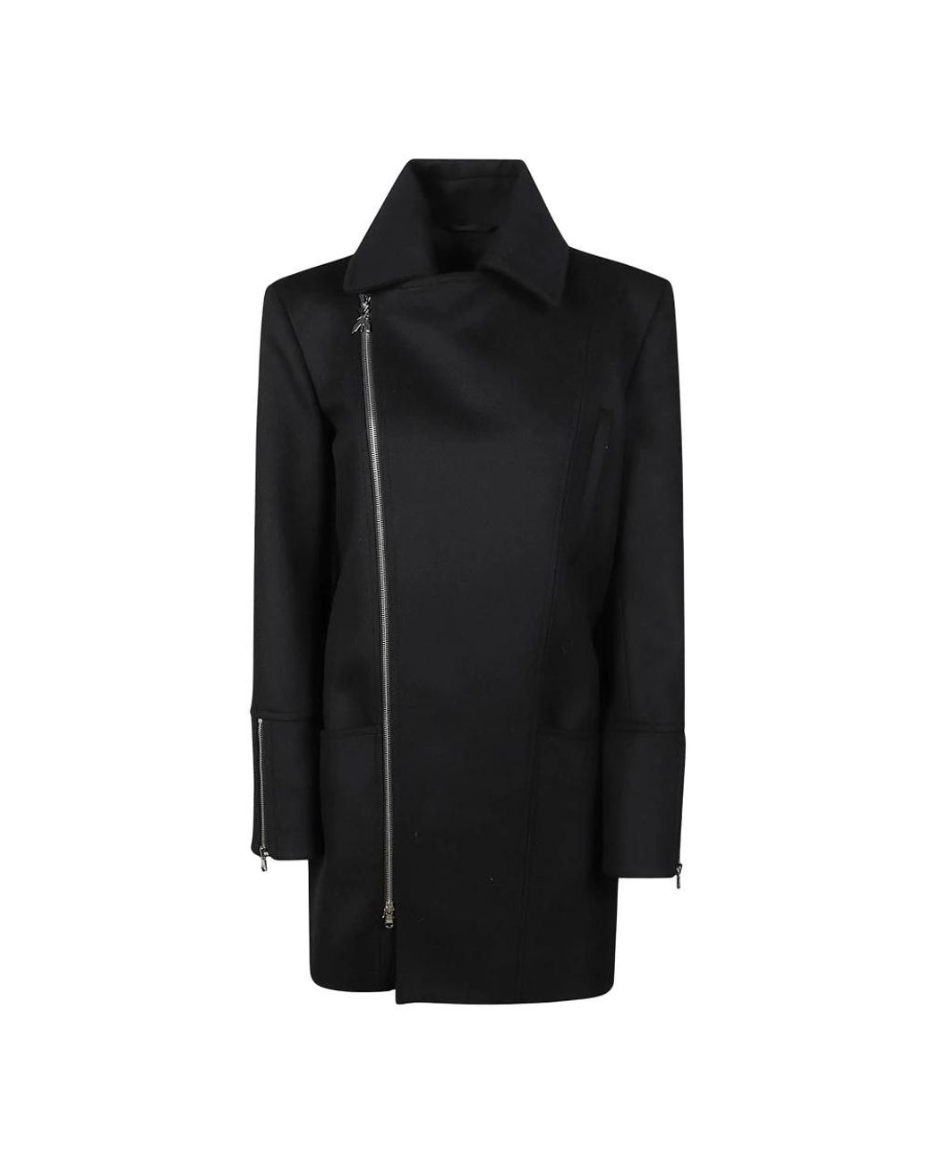 Patrizia Pepe Black Single-Breasted Coats