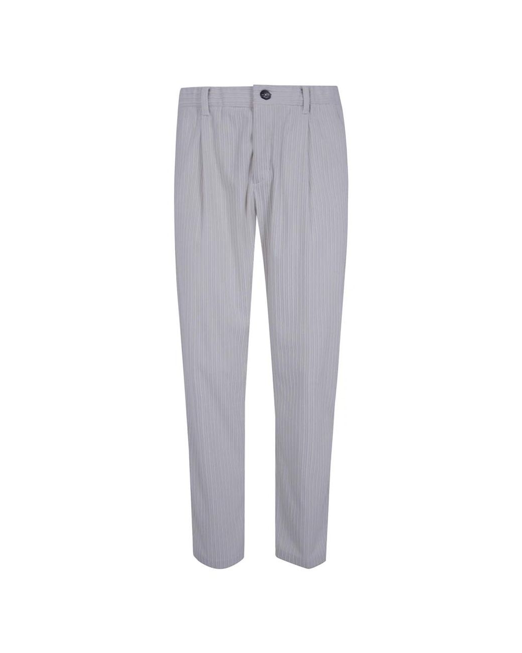 Herno Broeken ,Wit ,Polyester Klassieke Broek in het Gray voor heren