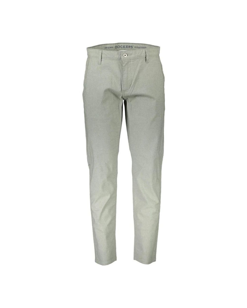 Dockers Gray Slim-Fit Trousers for men
