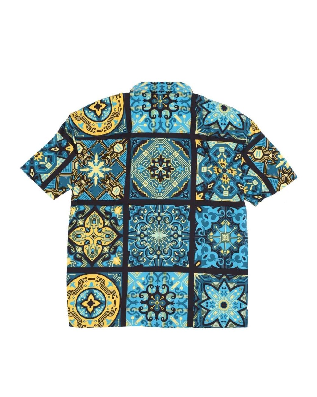 DOLLY NOIRE Blue Short Sleeve Shirts for men