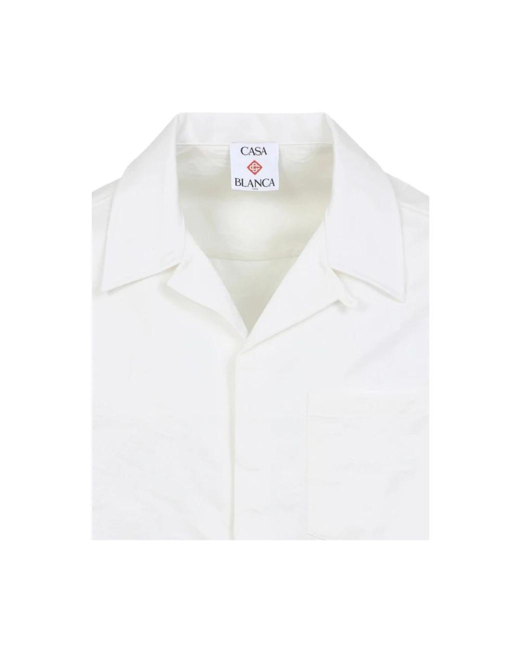 Casablanca White Short Sleeve Shirts for men