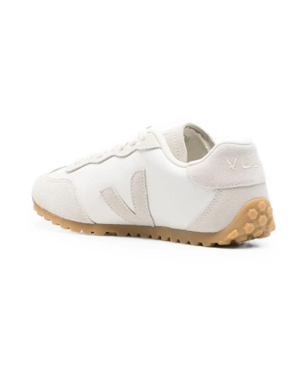Veja White Gt Suede-Panelled Logo-Patch Sneakers