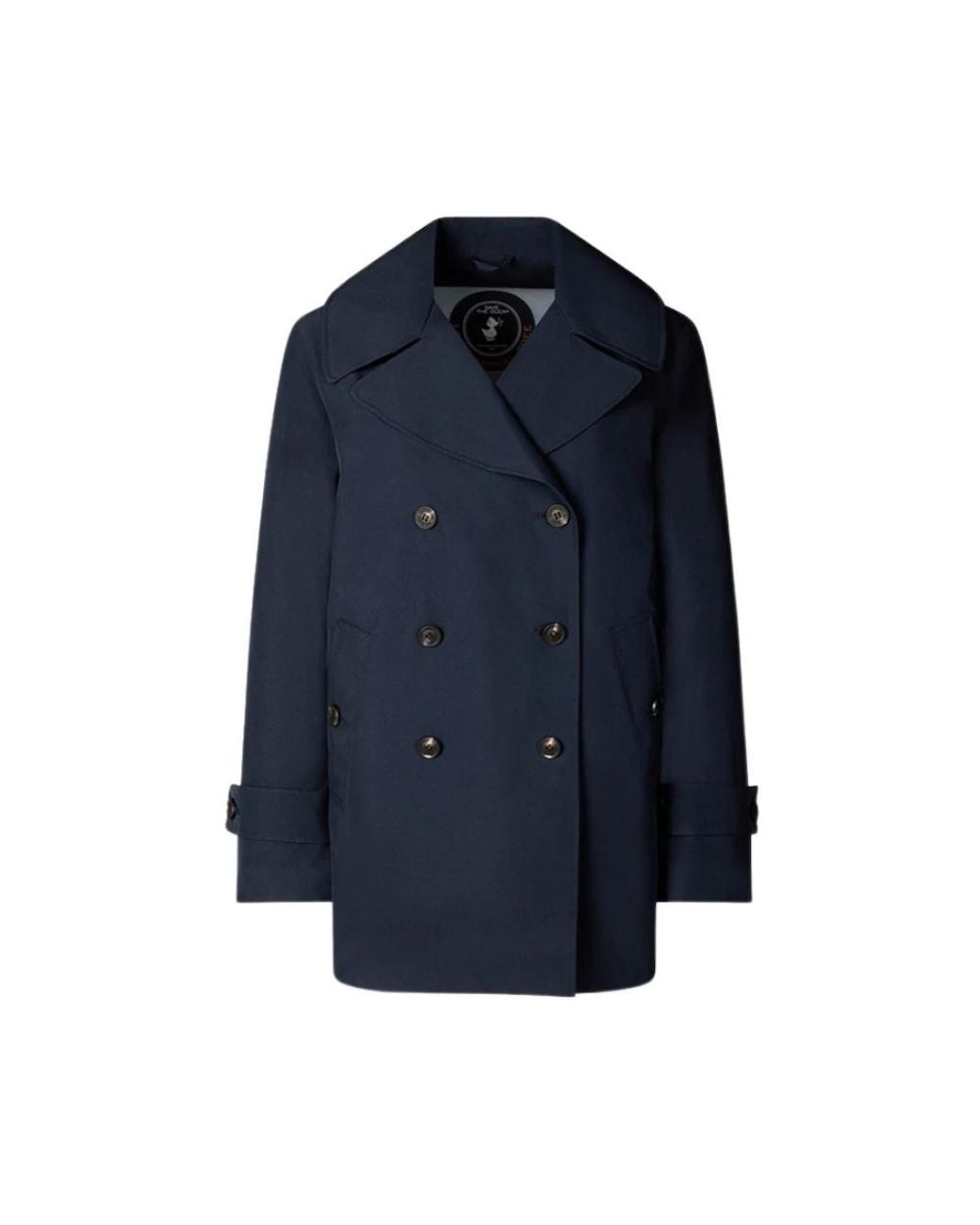 Save The Duck Blue Double-Breasted Coats