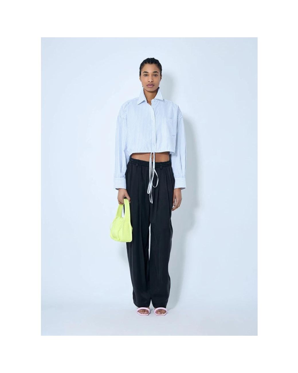 Alexander Wang Blue Tapered Trousers