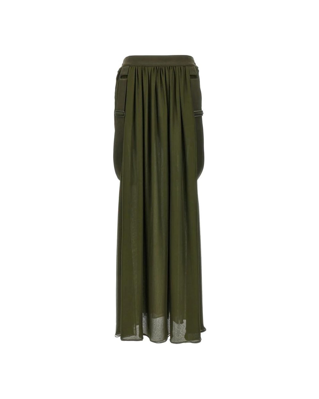 Max Mara Green Maxi Skirts