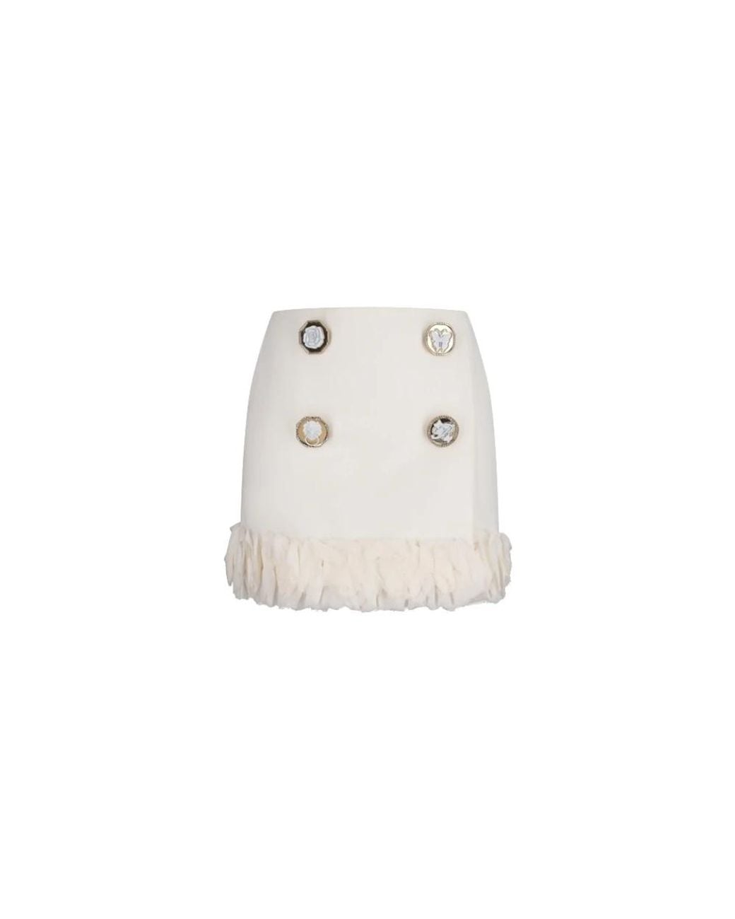Blumarine White Short Skirts