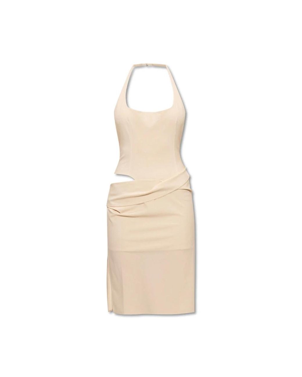 Jacquemus Natural Short Dresses