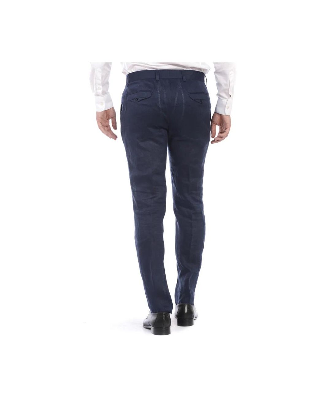 Daniele Alessandrini Blue Suit Trousers for men