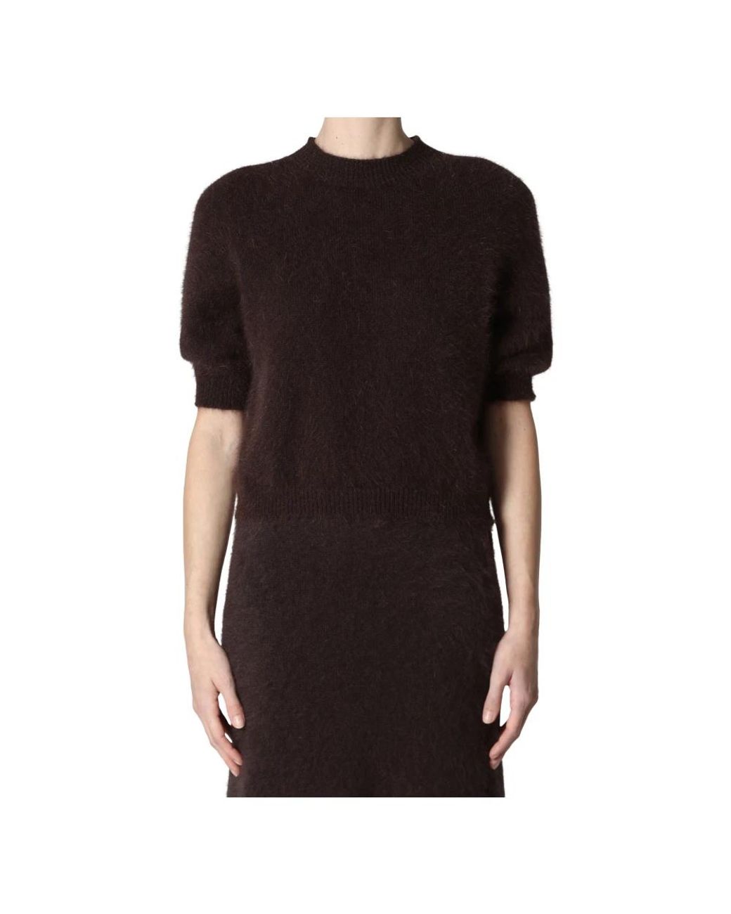 Roberto Collina Black Round-Neck Knitwear