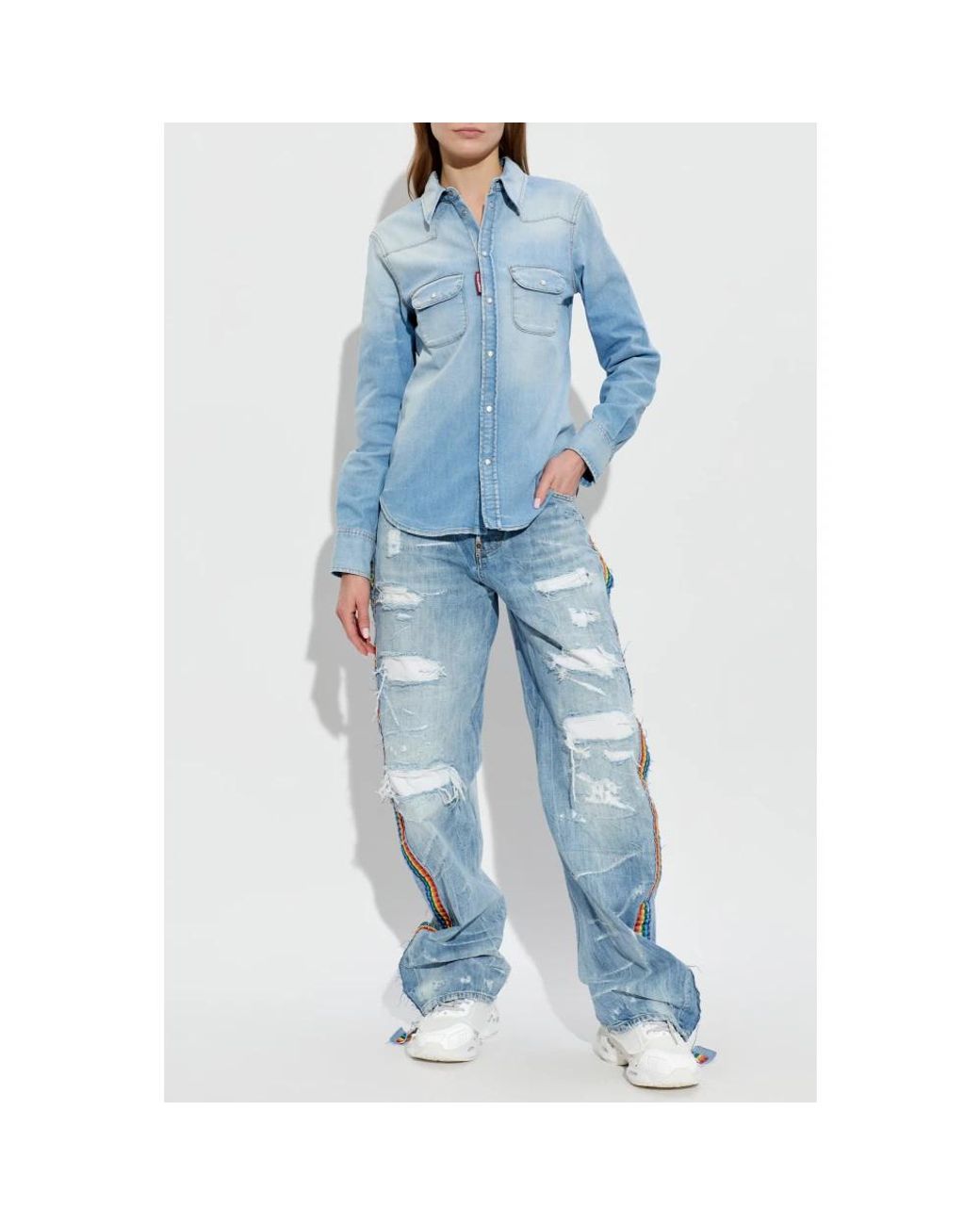 Denim Shirts DSquared² de color Blue