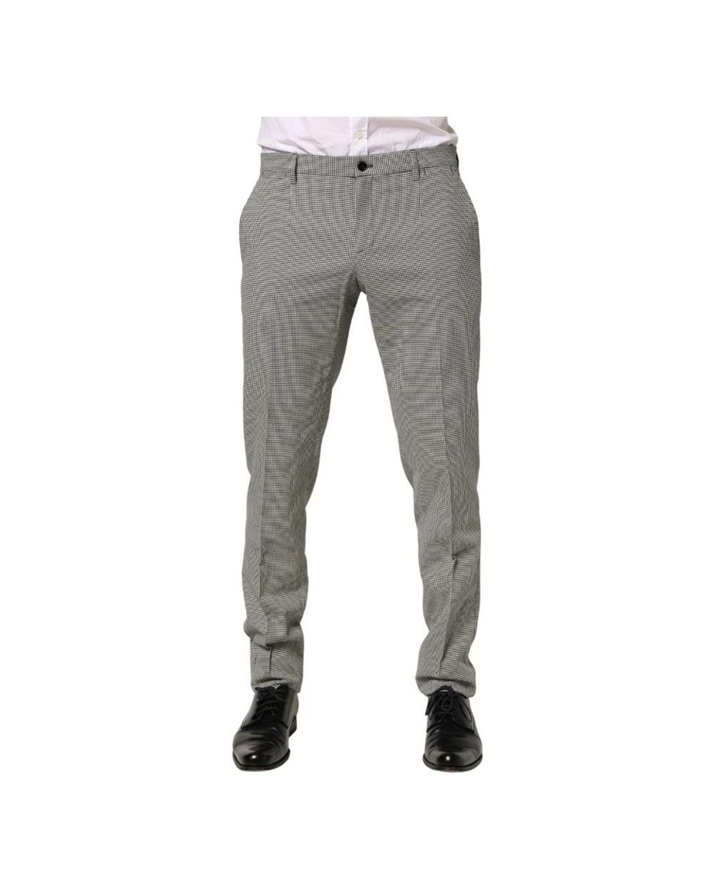 Dolce & Gabbana Gray Suit Trousers for men