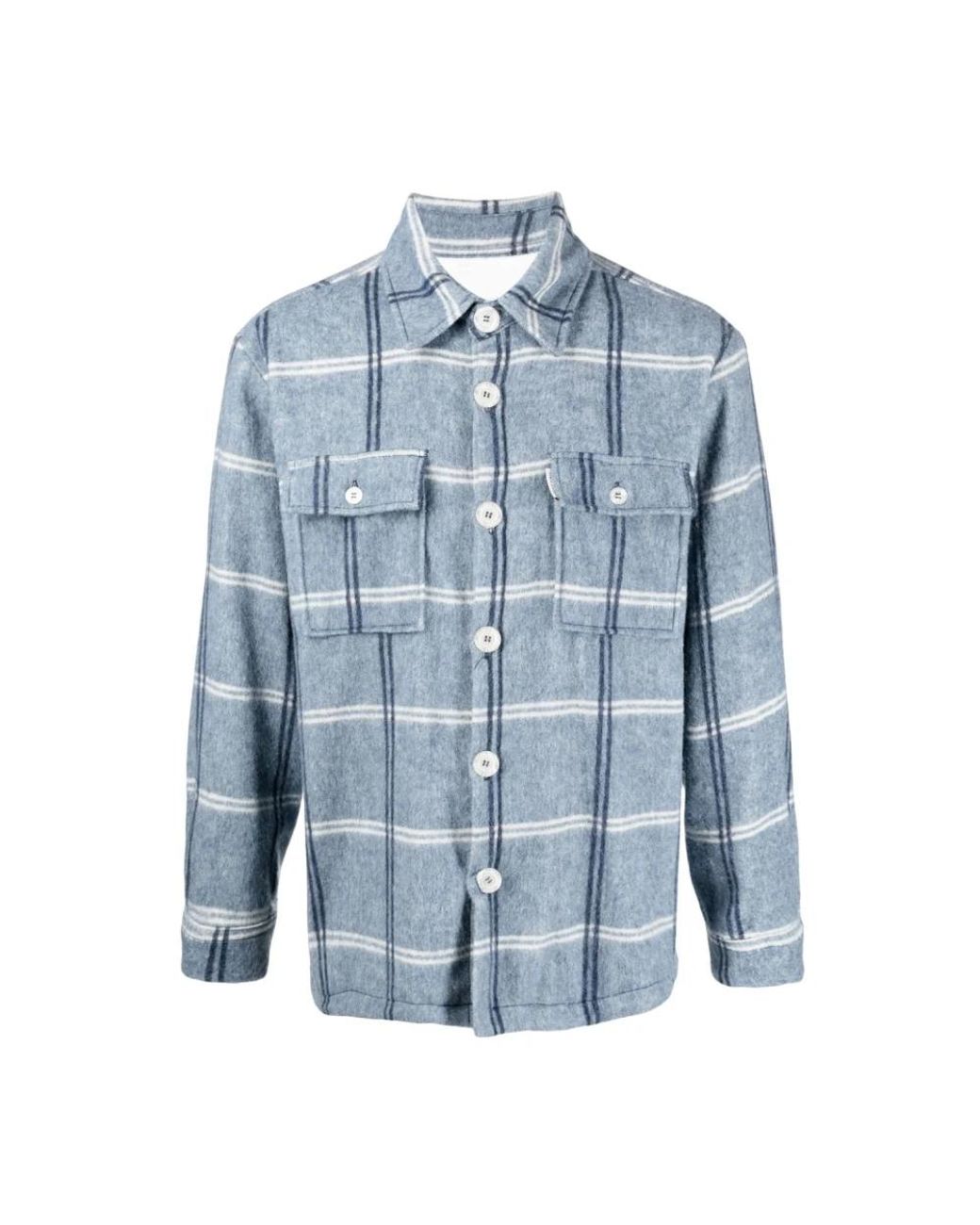 FAMILY FIRST Blue Casual Shirts for men