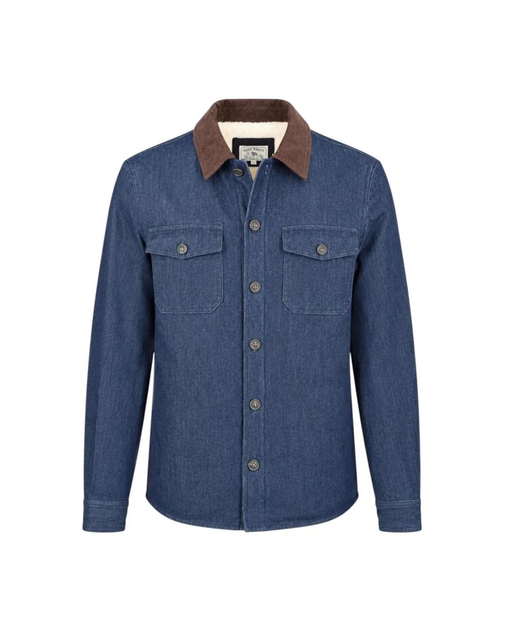 Mc2 Saint Barth Blue Denim Shirts for men