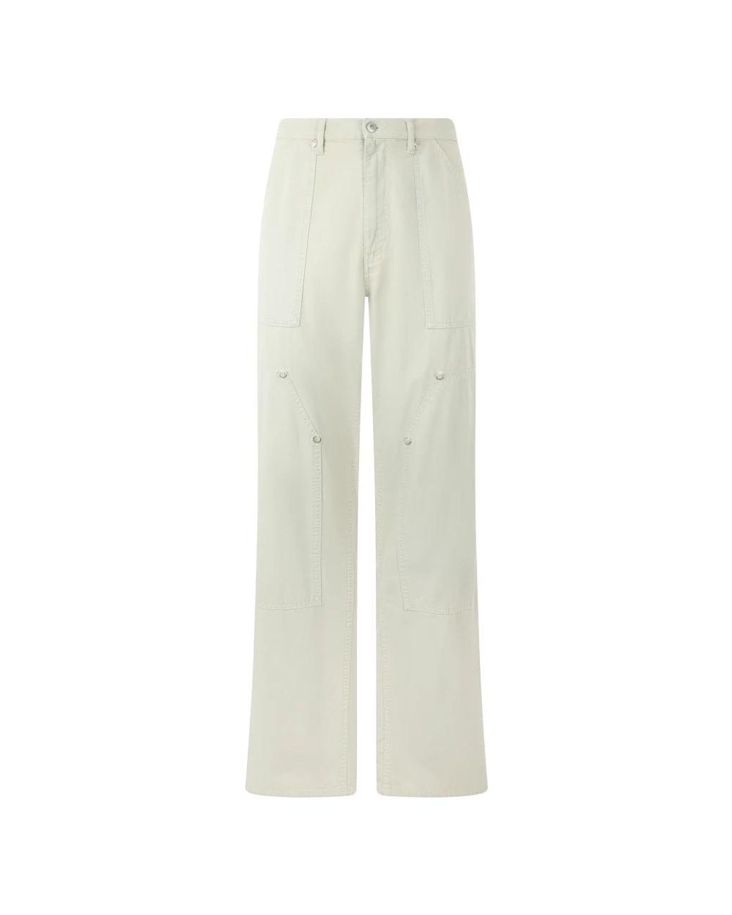 Moschino White Wide Trousers for men