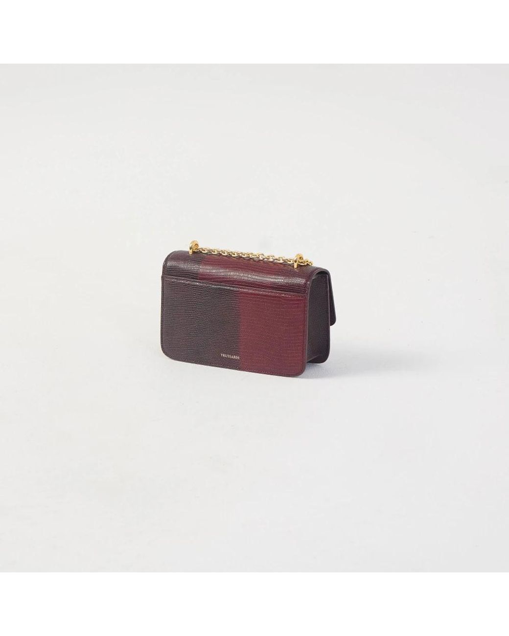 Trussardi Purple Tracolla Lizard