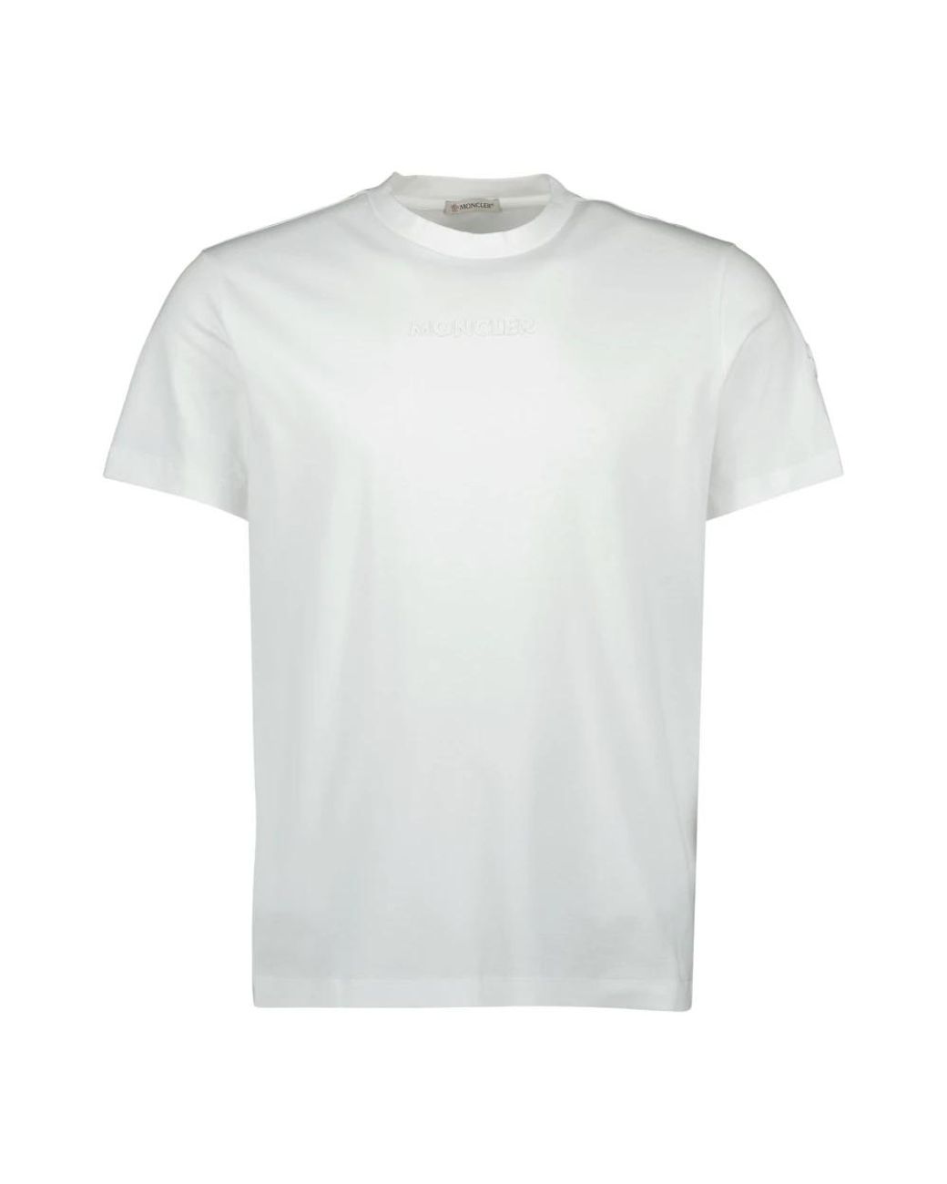 Moncler White Mini Short Sleeve T-Shirt for men