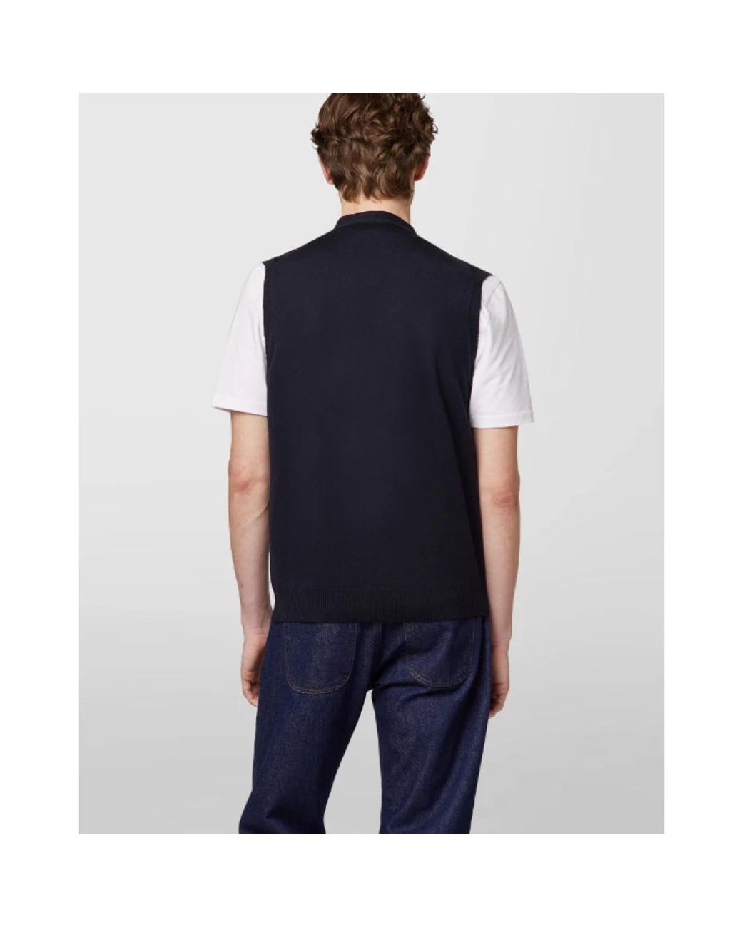 Vests di Alpha Studio in Blue da Uomo