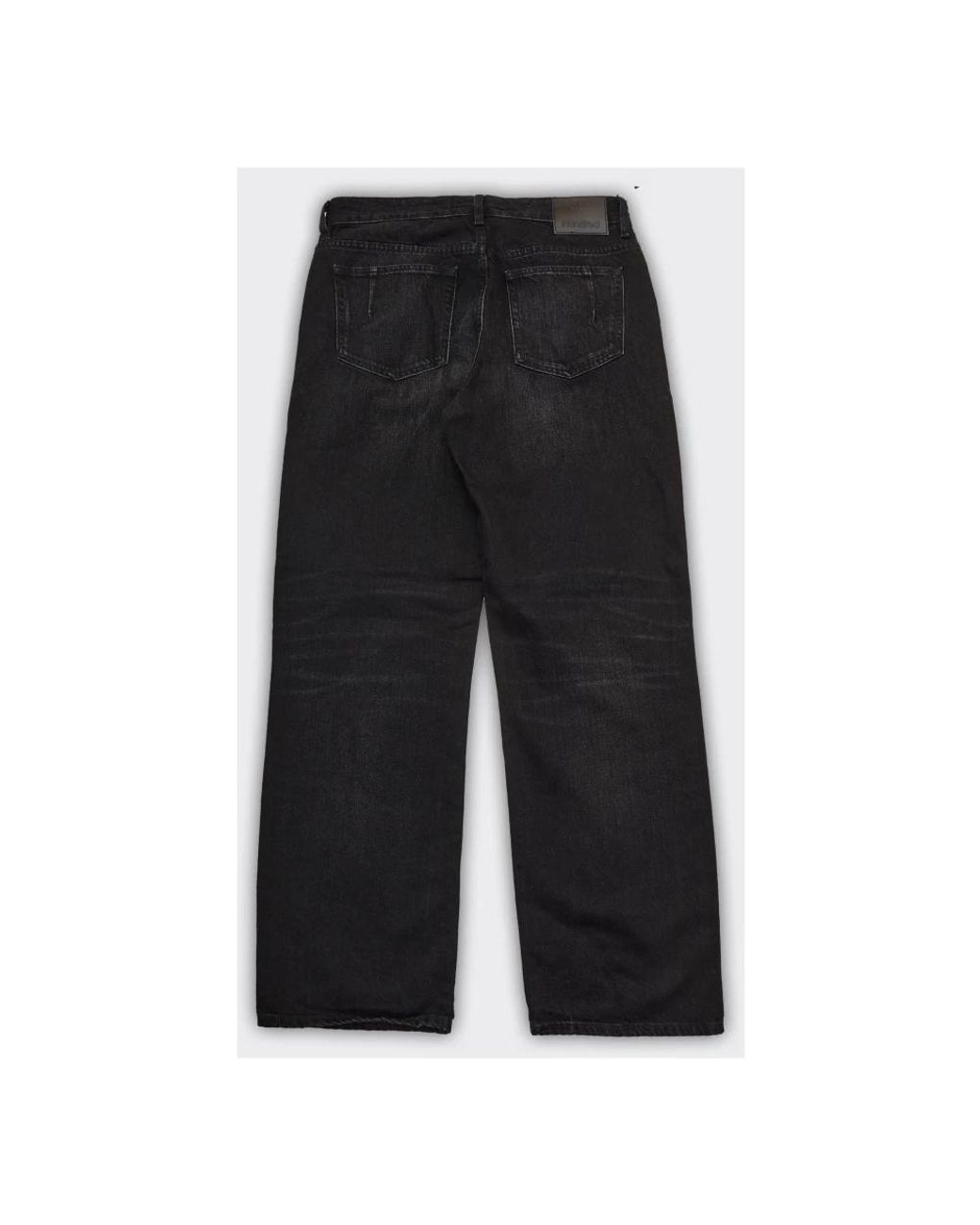 Won Hundred Black Wide Jeans for men