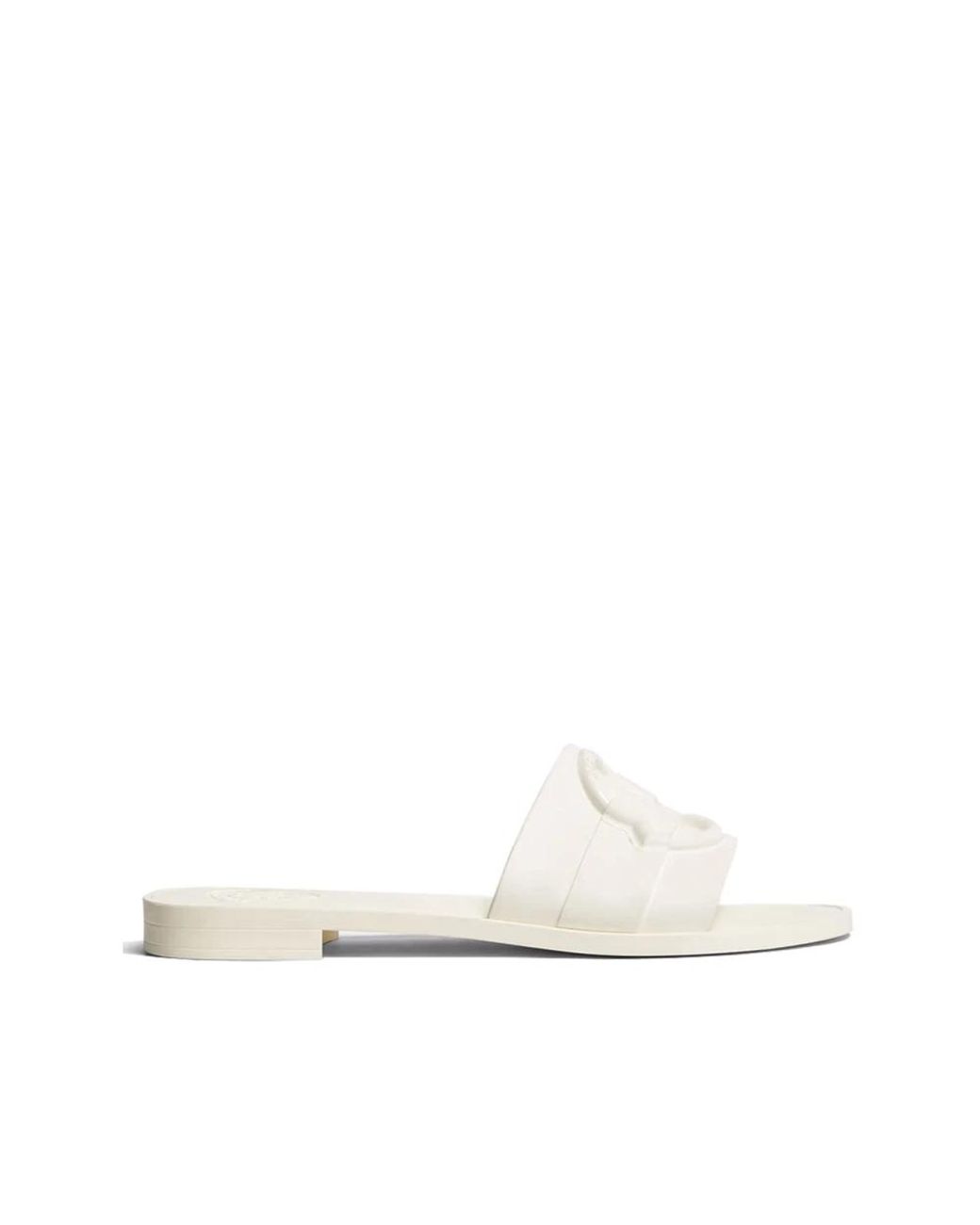 Moncler White Mon Sliders