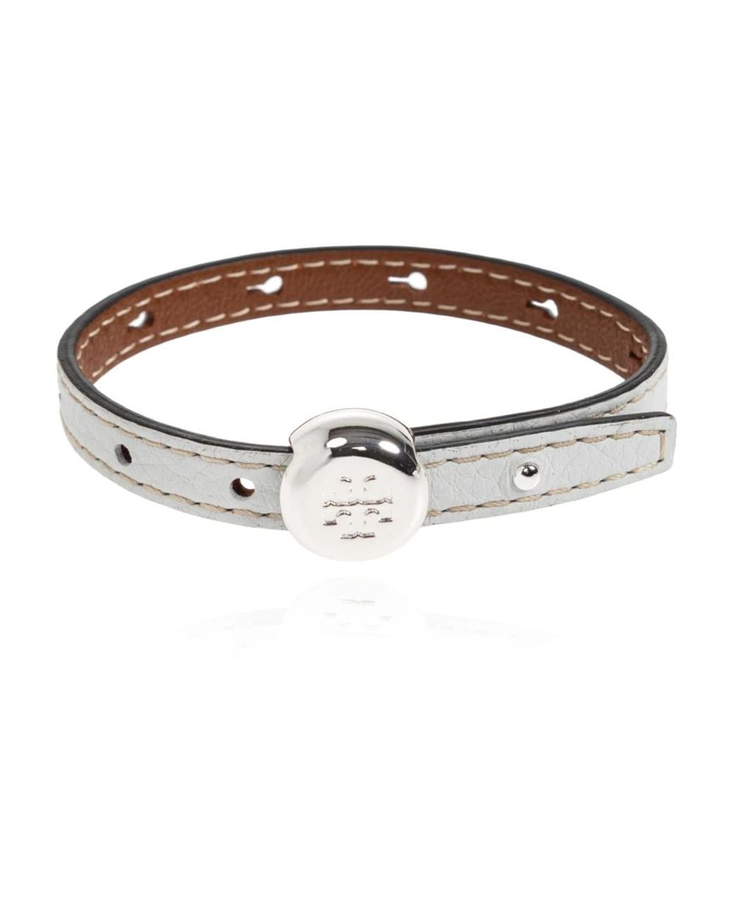 Tory Burch Brown Icon Lederarmband