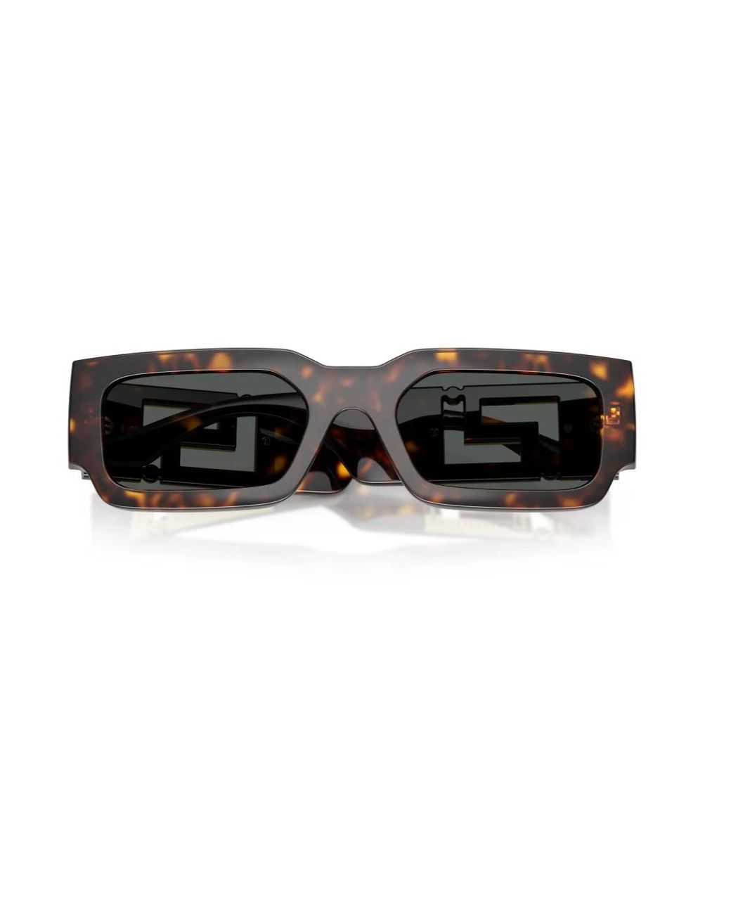 Versace Black Rechteckige Sonnenbrille