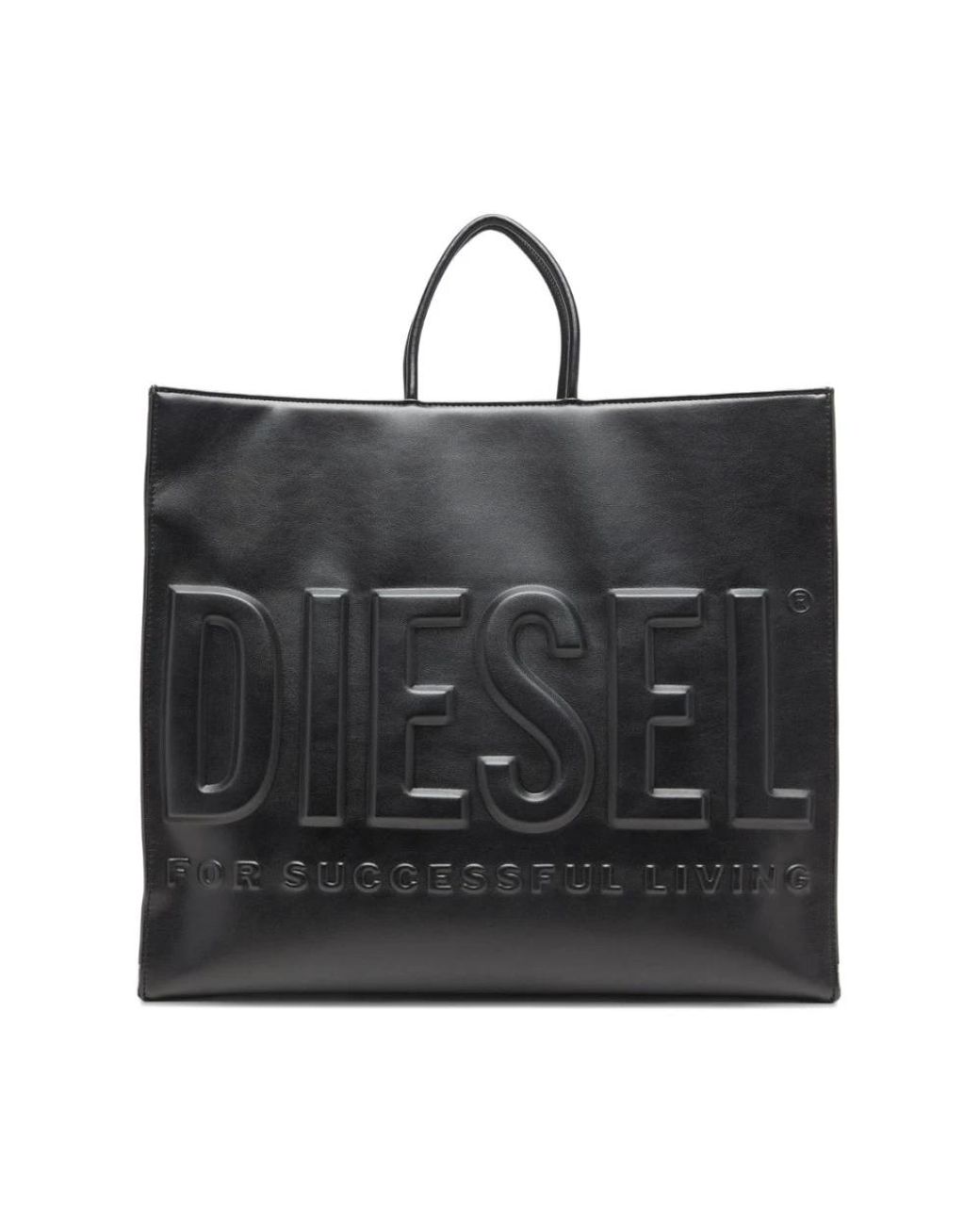DIESEL Black Shopping Bags for men