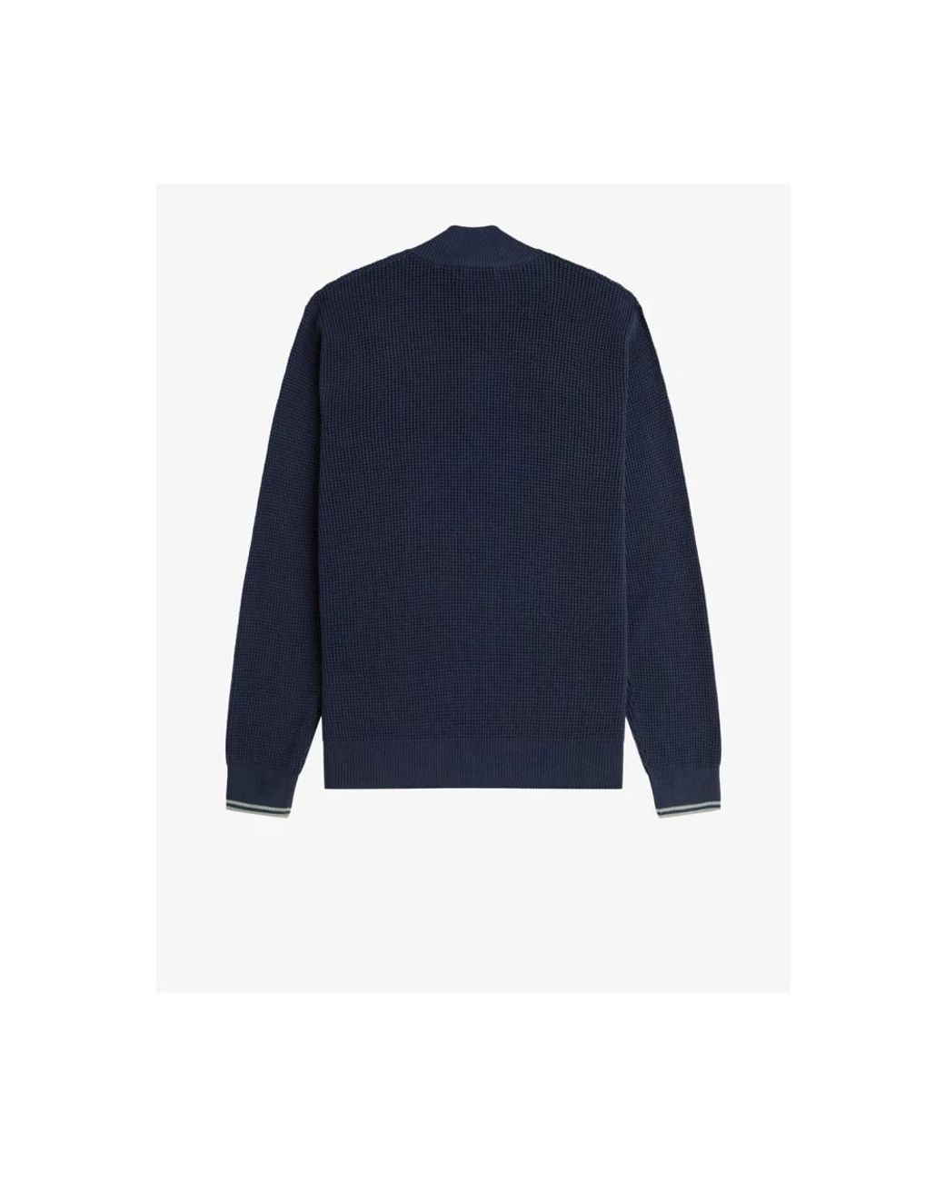 Fred Perry Blauer Geometrischer Pullover in Blue für Herren