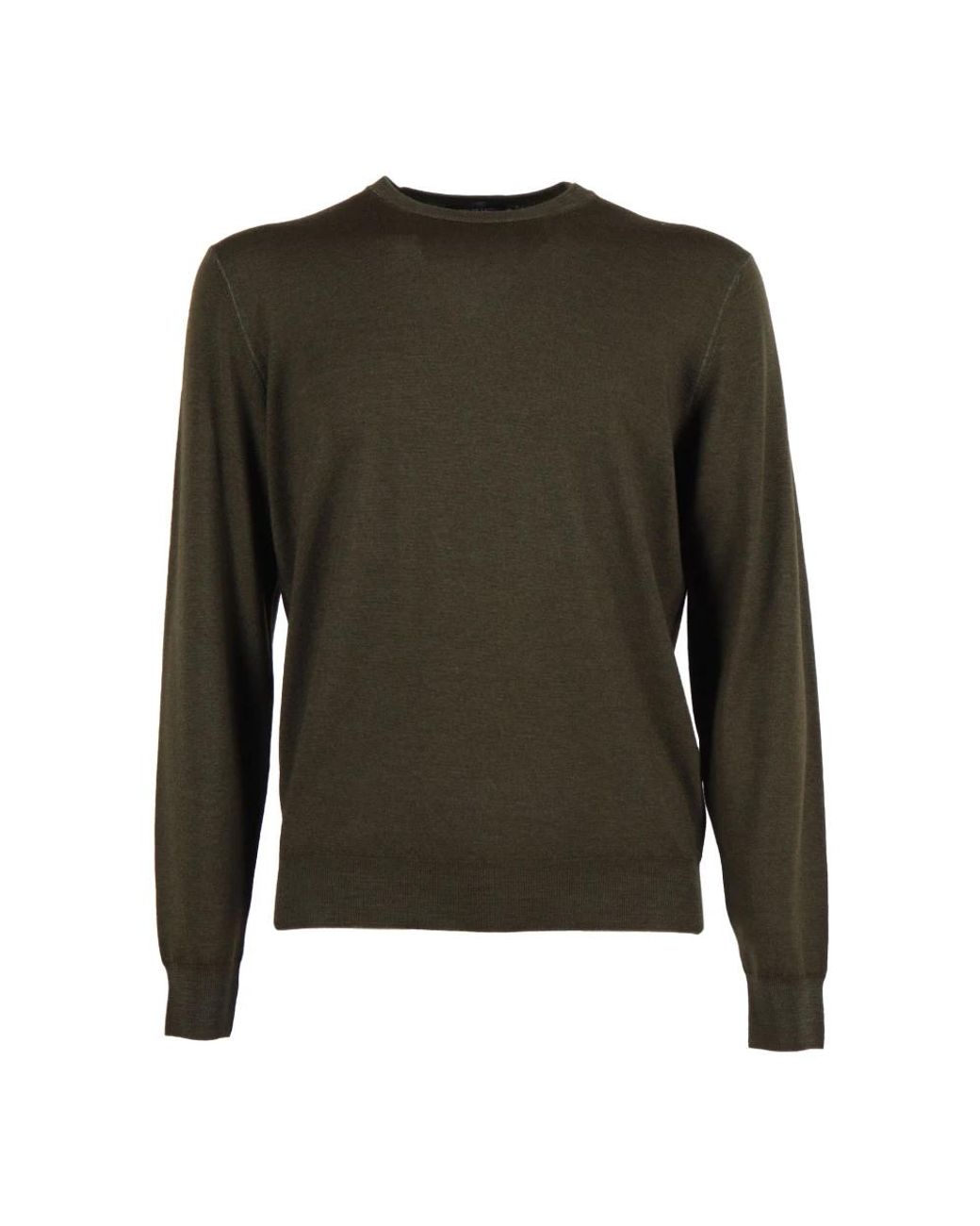 FILIPPO DE LAURENTIIS Green Round-Neck Knitwear for men