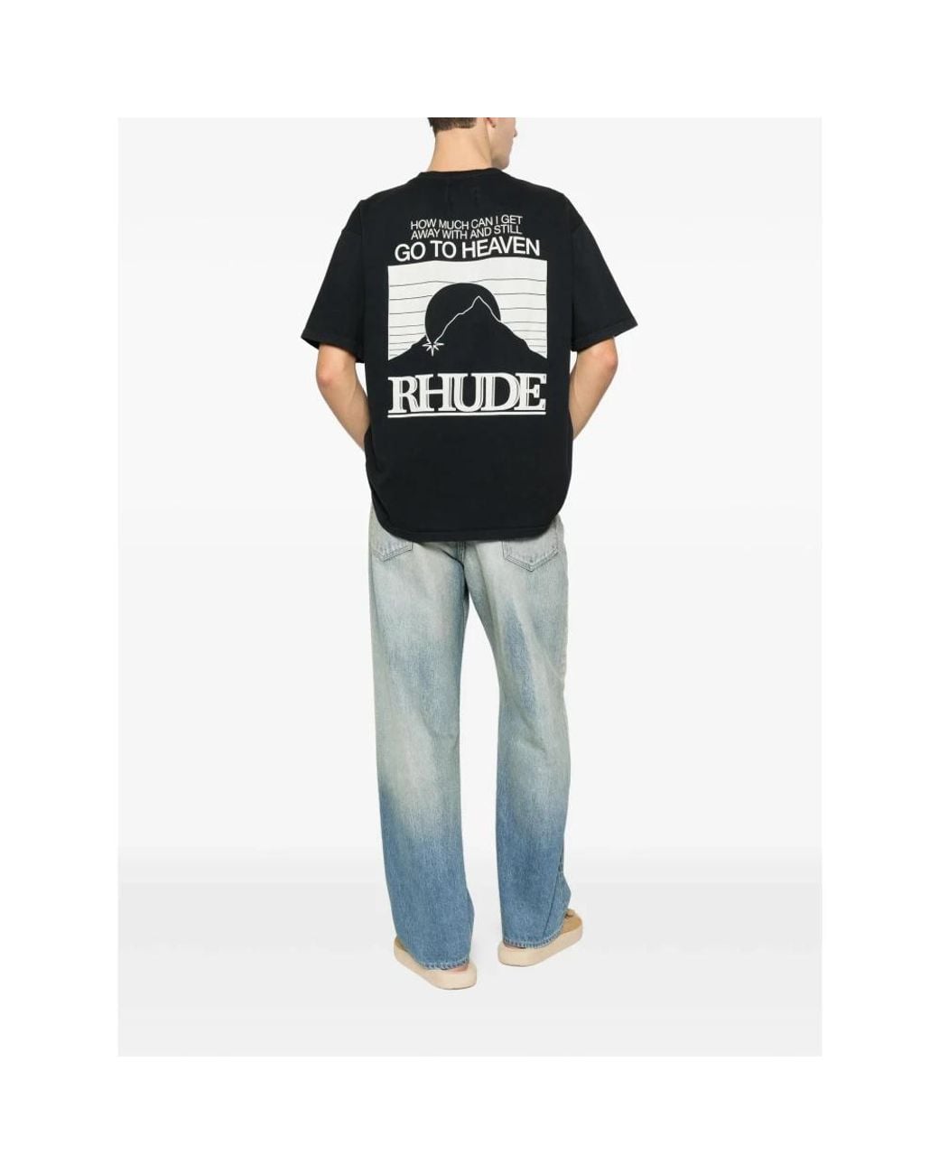 Rhude Black T-Shirts for men