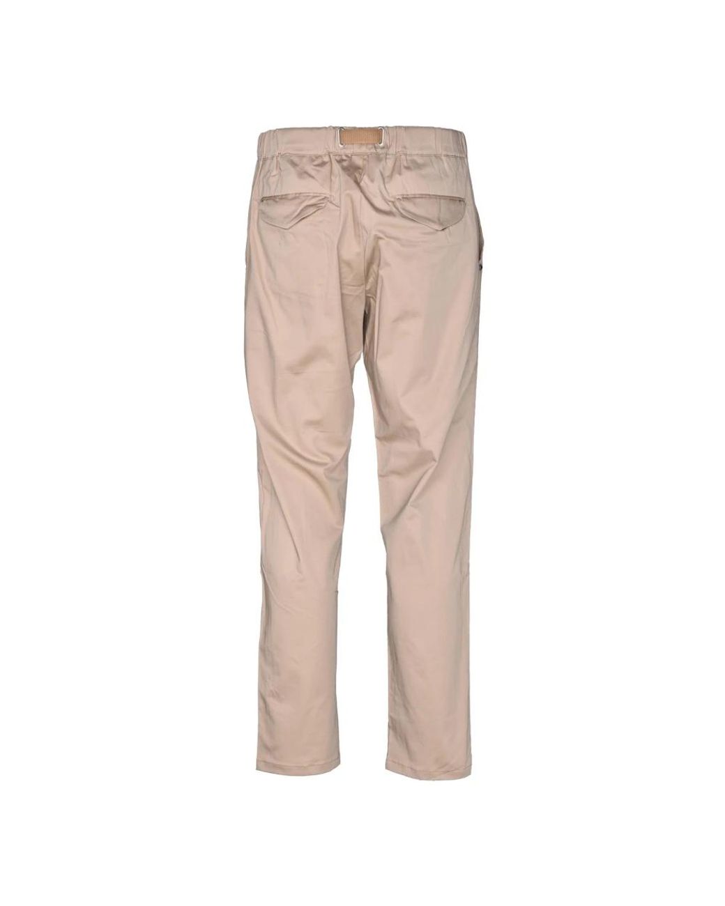 White Sand Natural Straight Trousers for men