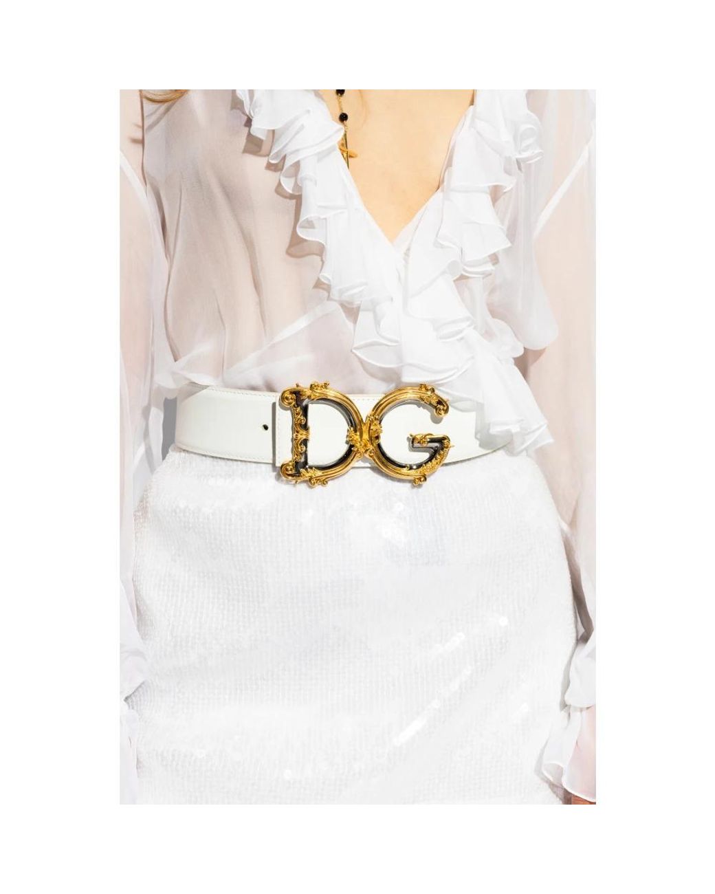 Dolce & Gabbana Metallic Belts