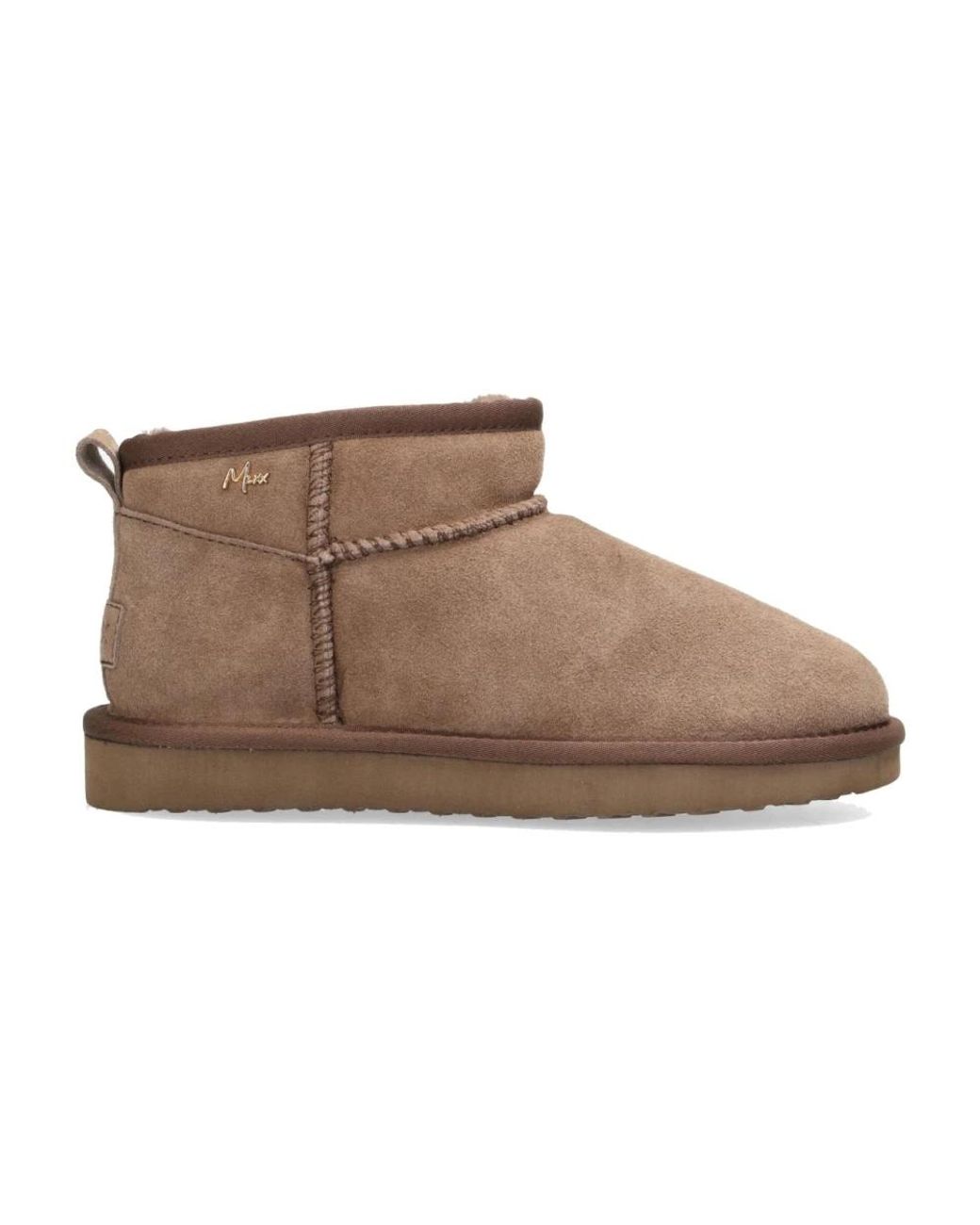 Mexx Schoenen ,Bruin ,Suède Bruine Enkellaarzen Voor Vrouwen in het Brown
