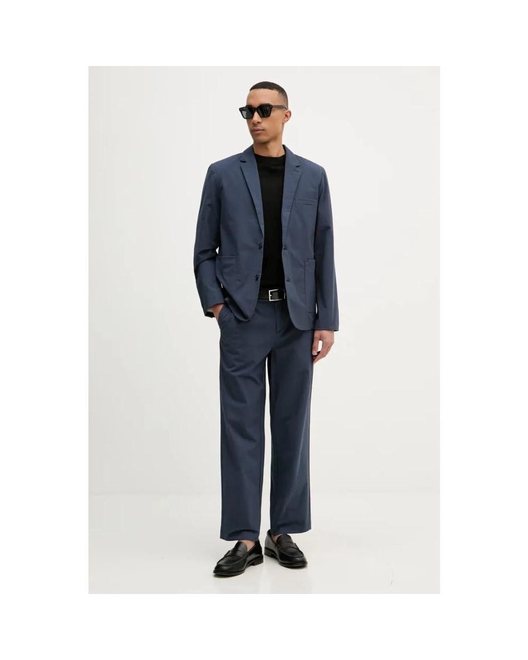 Single Breasted Suits Lindbergh de hombre de color Blue