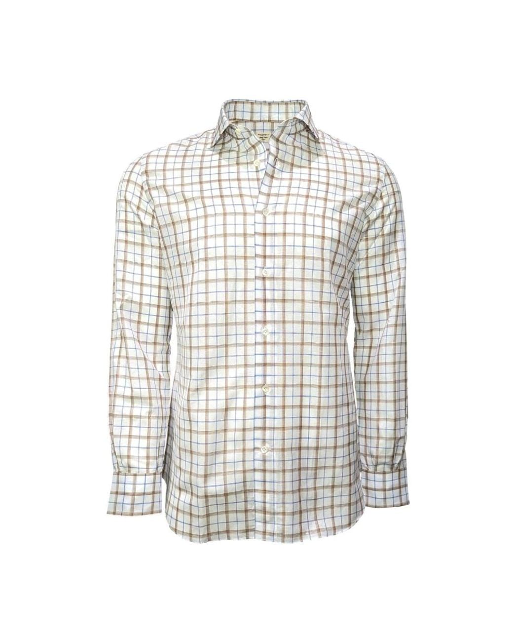 Mazzarelli White Casual Shirts for men