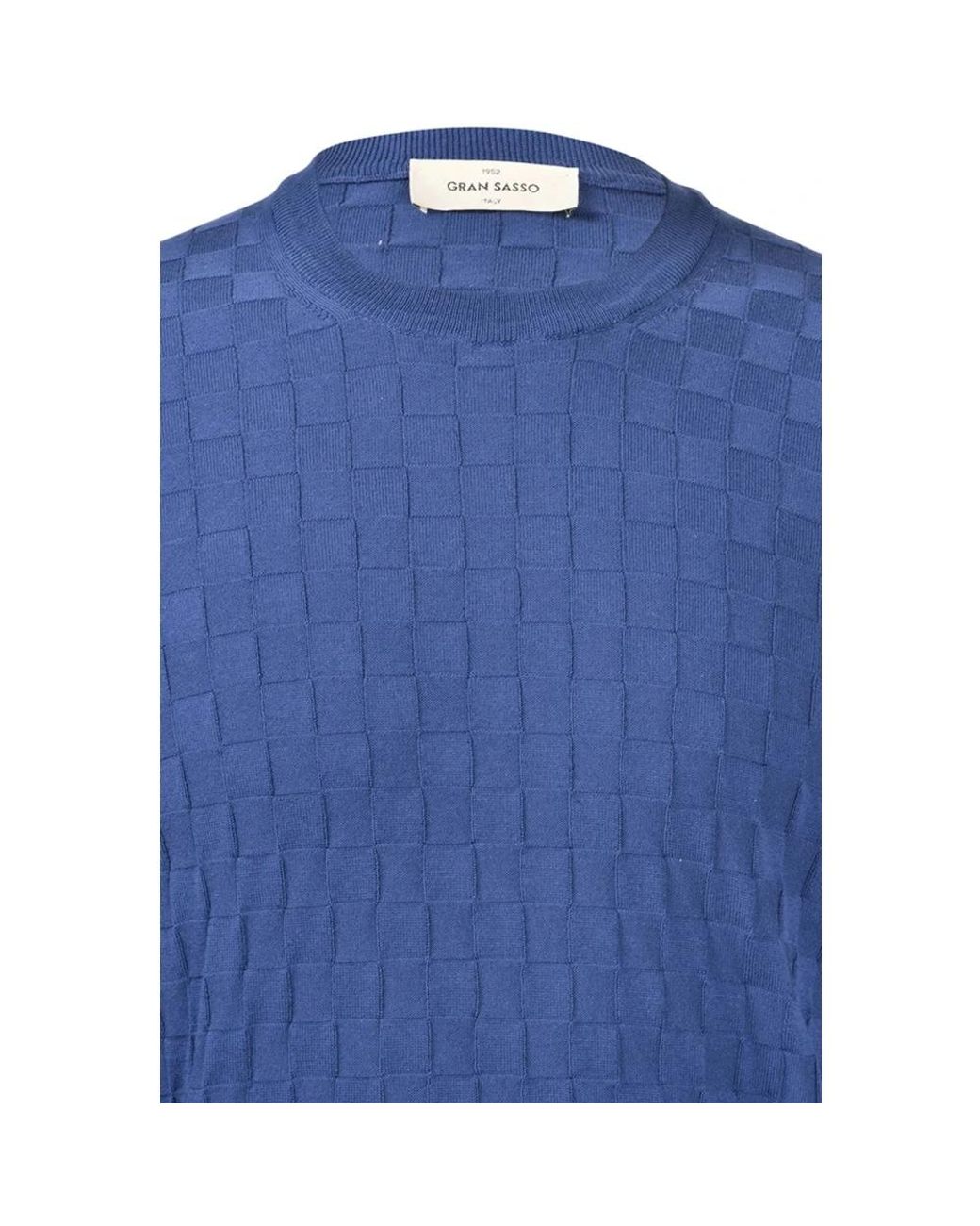 Gran Sasso Blue Round-Neck Knitwear for men