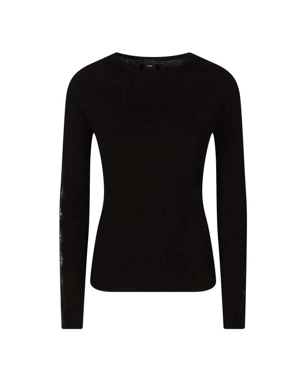 Pinko Black Round-Neck Knitwear
