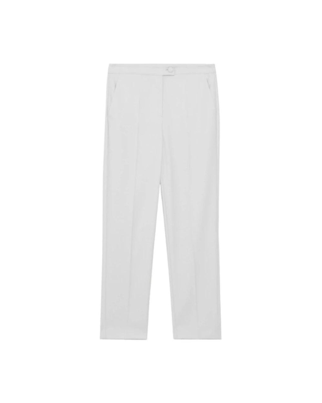 Patrizia Pepe White Slim-Fit Trousers for men