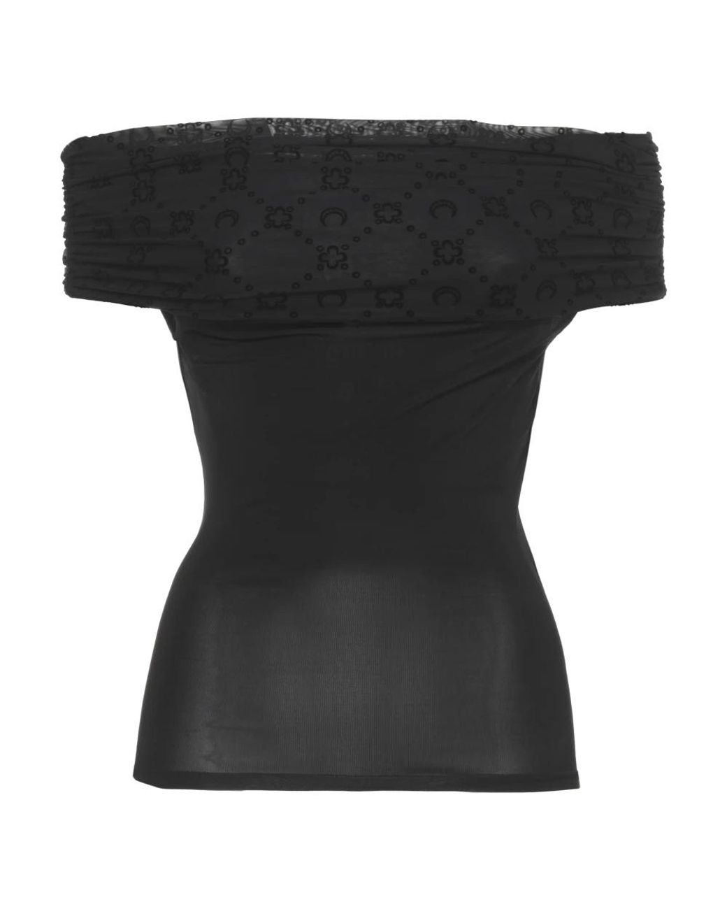 MARINE SERRE Black T-Shirts