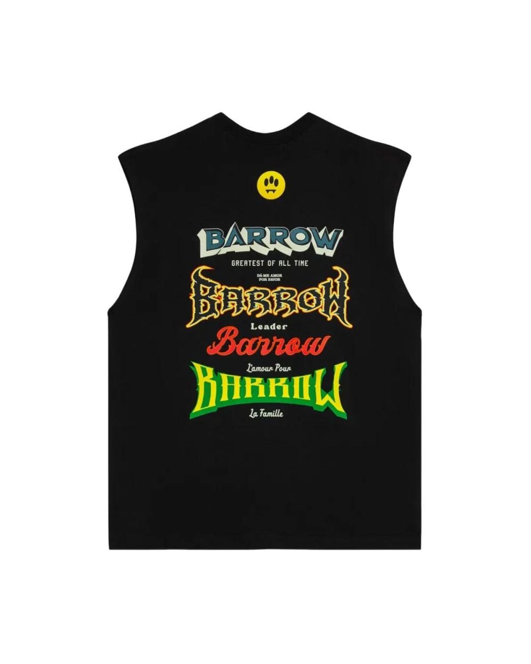 Barrow Black Sleeveless Tops