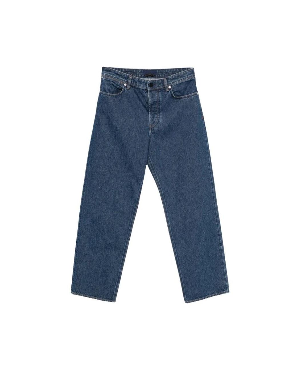 Stone Island Blue Straight Fit Jeans for men