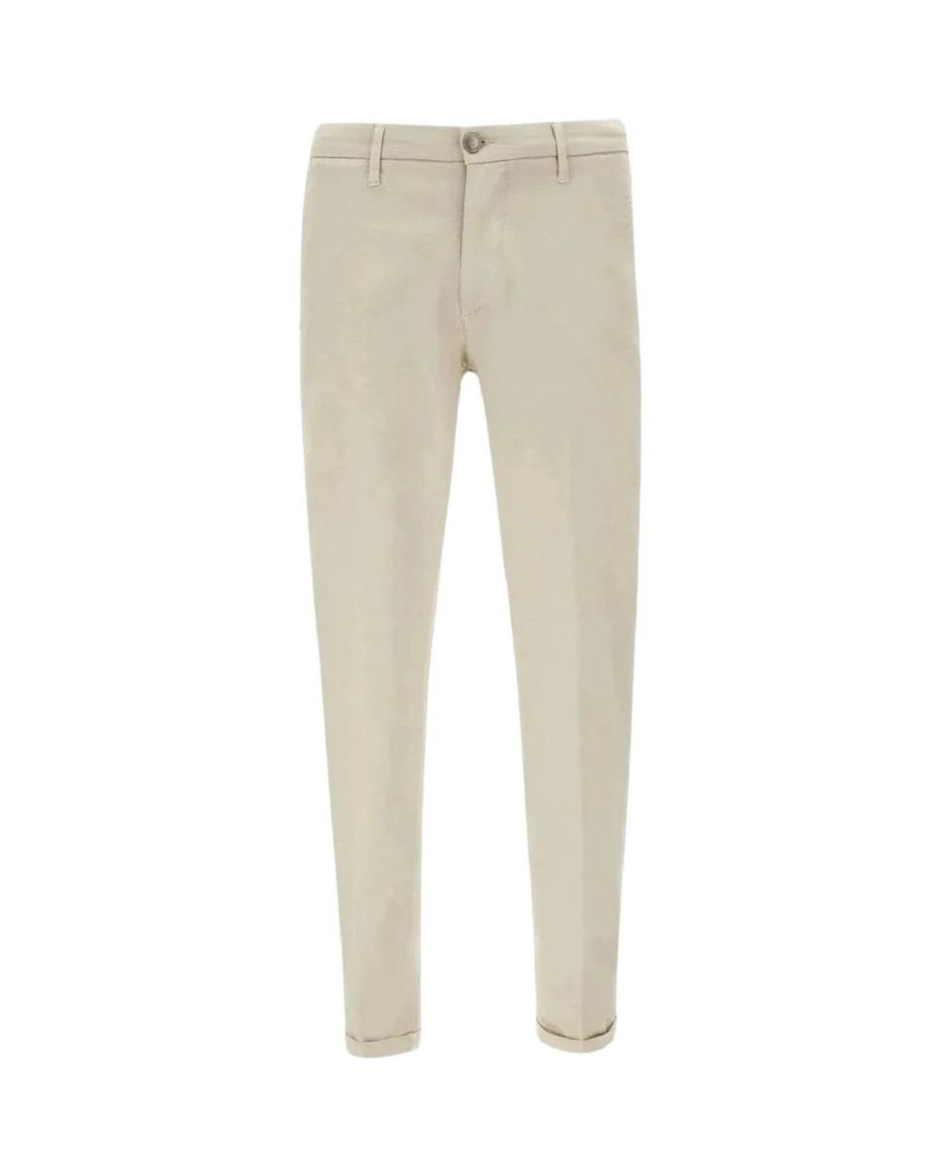 Re-hash Chinos in het Natural voor heren