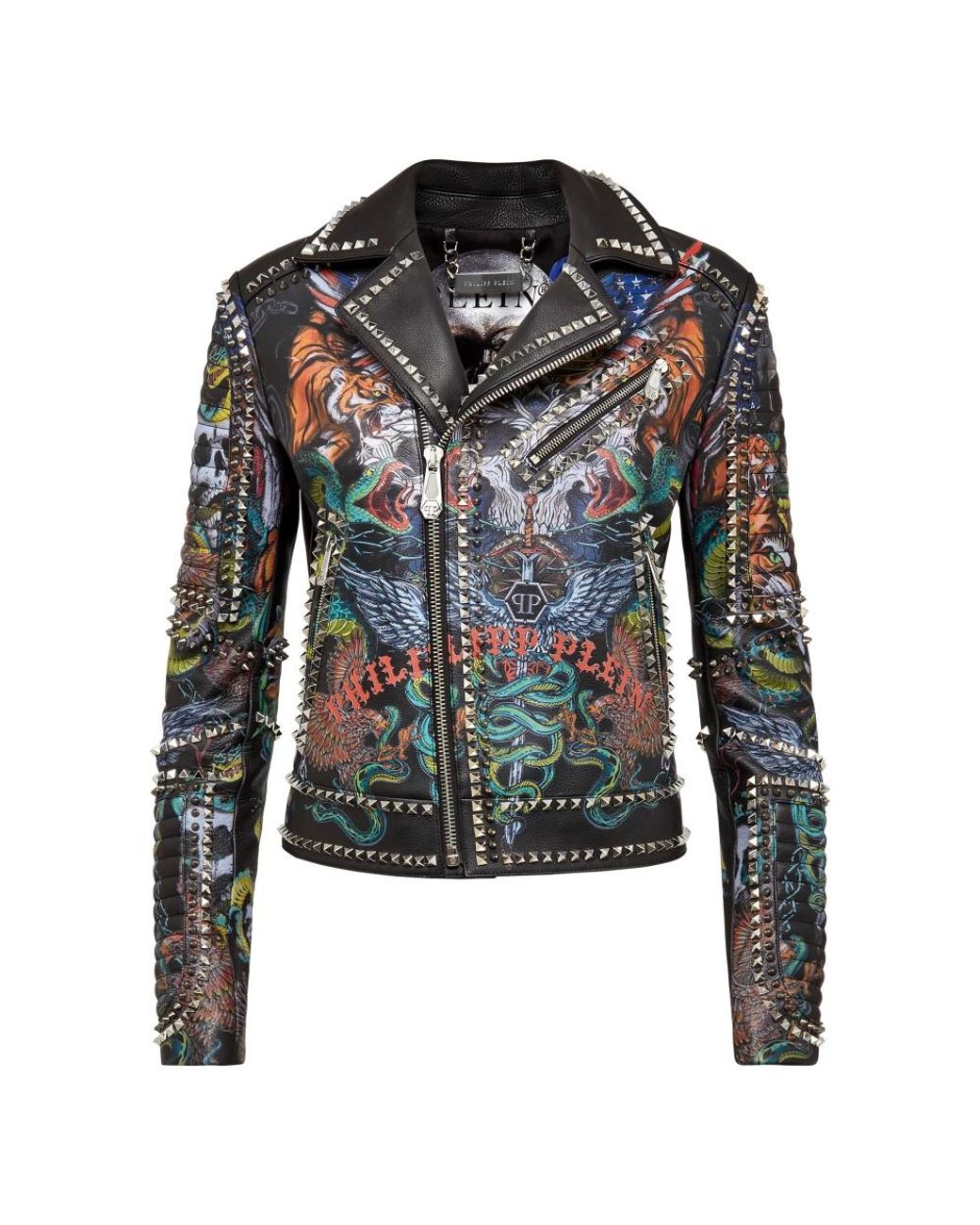 Leather Jackets Philipp Plein en coloris Green