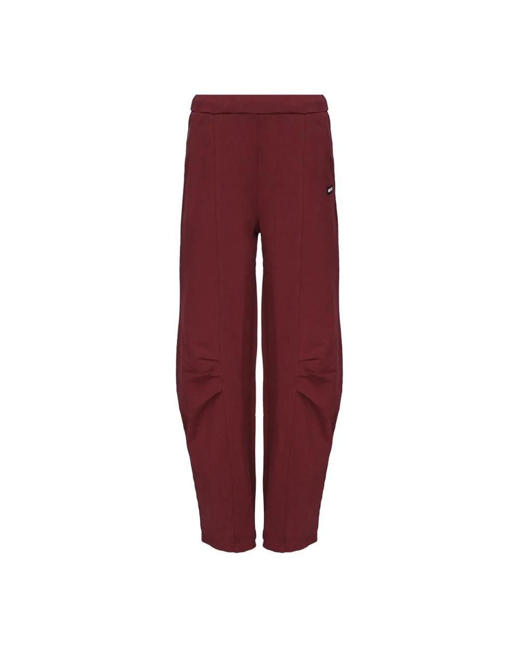 ROTATE BIRGER CHRISTENSEN Red Straight Trousers