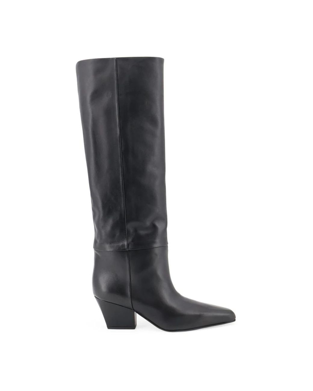 Paris Texas Black Cowboy & Biker Boots