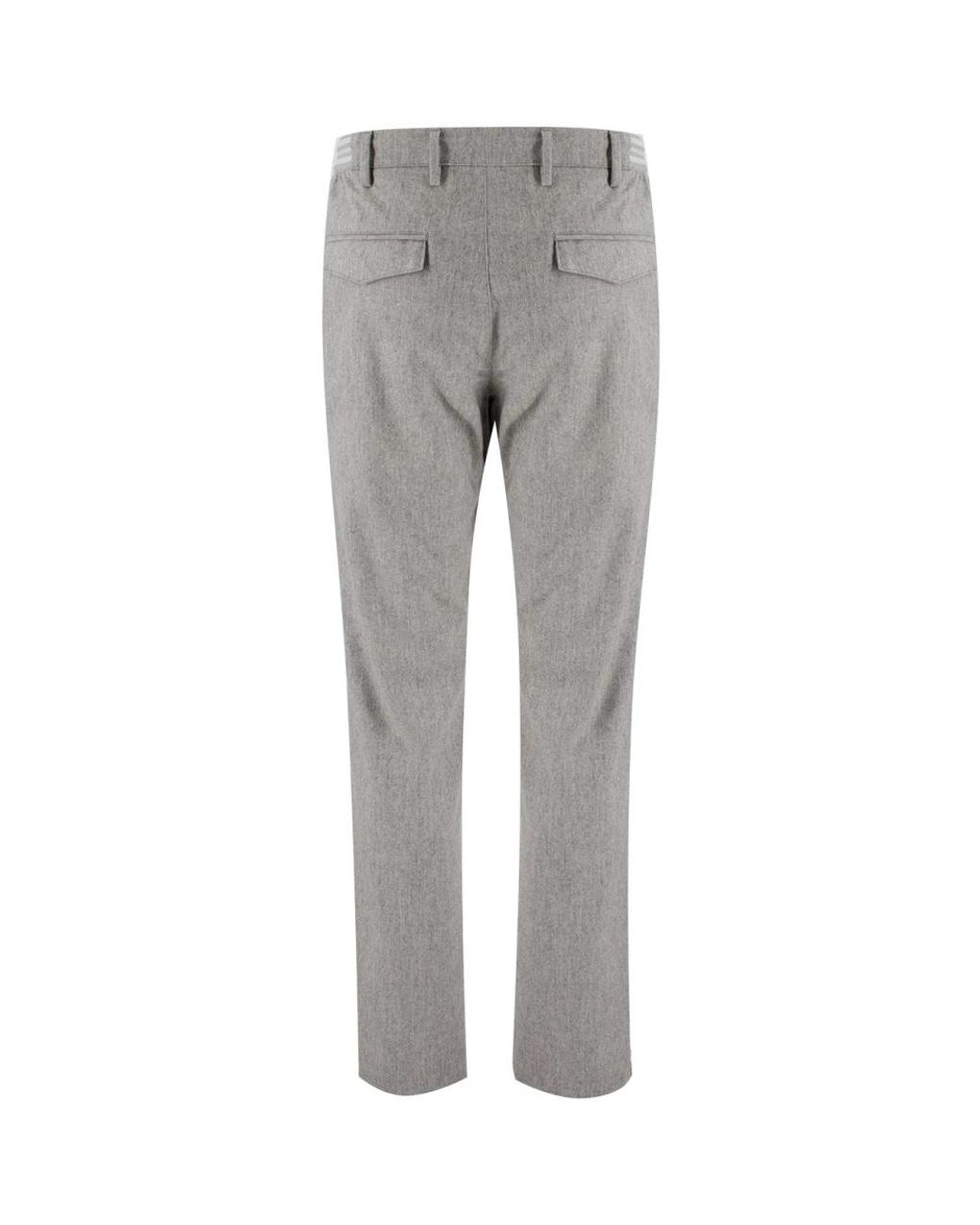 Eleventy Gray Slim-Fit Trousers for men