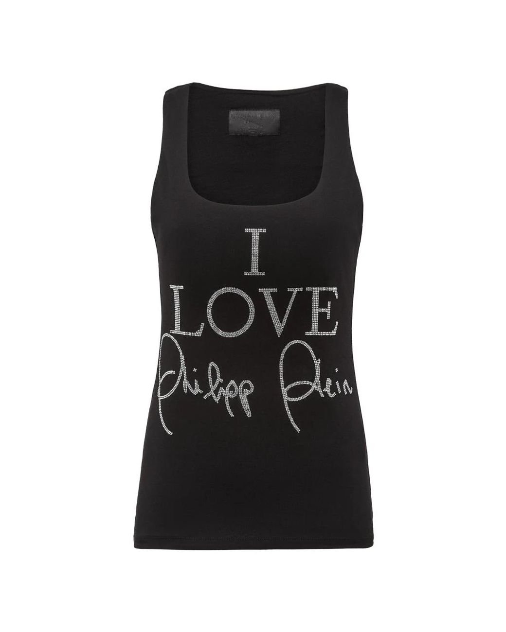 Sleeveless Tops Philipp Plein en coloris Black