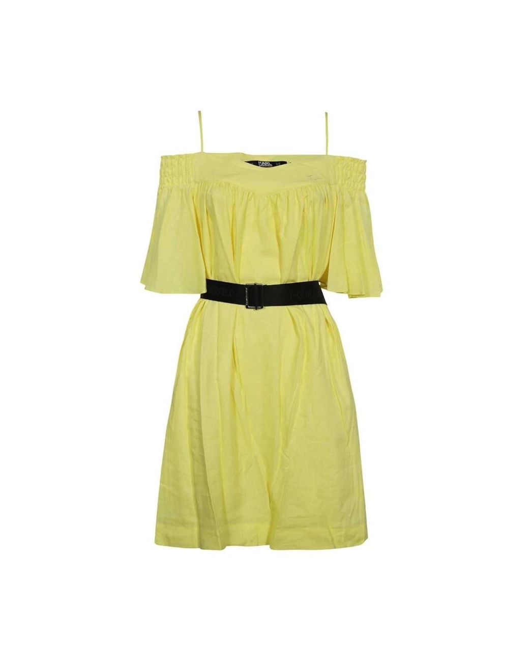 Karl Lagerfeld Yellow Short Dresses